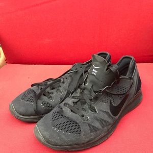 Black womens Nike Free Tri Fit 5 Shoes Size 7